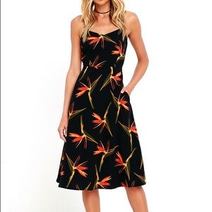 Lulu’s Miranda Printed Midi Dress